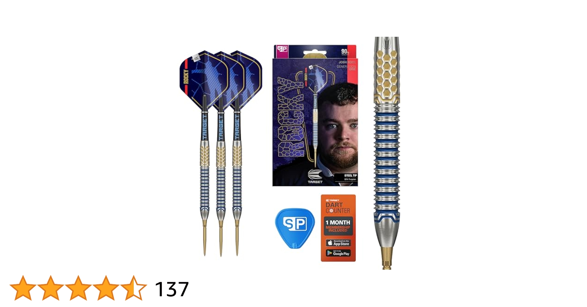 UK Darts ROCK　TERMINATOR1 Silver 20g Amazon.com : TARGET Darts Josh Rock Gen 1 Steel Tip Swiss